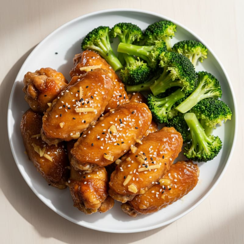 Honey-Garlic Glazed Chicken Wings