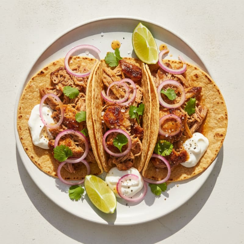 Slow-Cooked Pork Carnitas Tacos