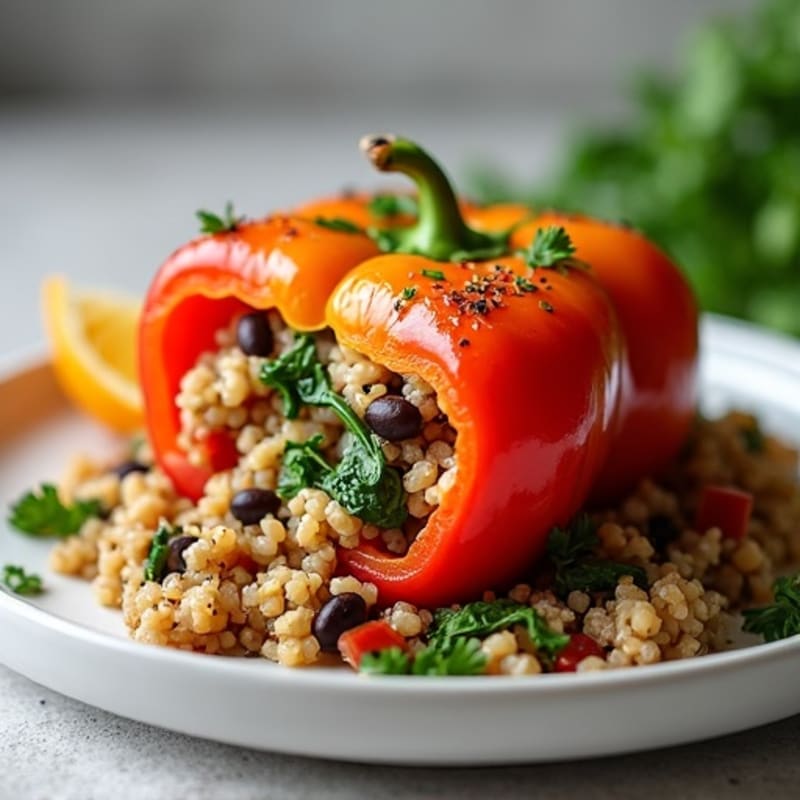 Hearty Lean Ground Turkey Stuffed Bell Peppers