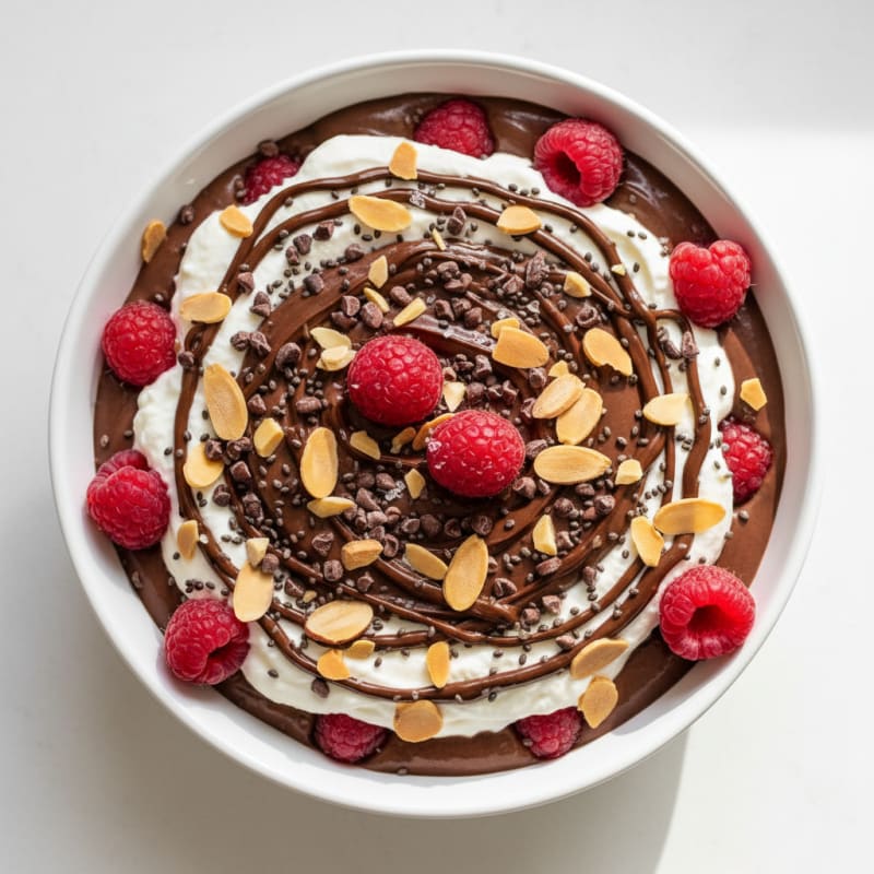 Creamy Chocolate Protein Pudding Parfait