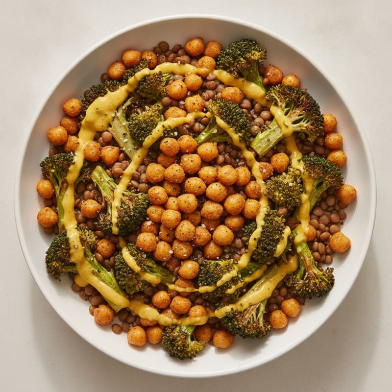 Roasted Vegetable and Chickpea Bowl