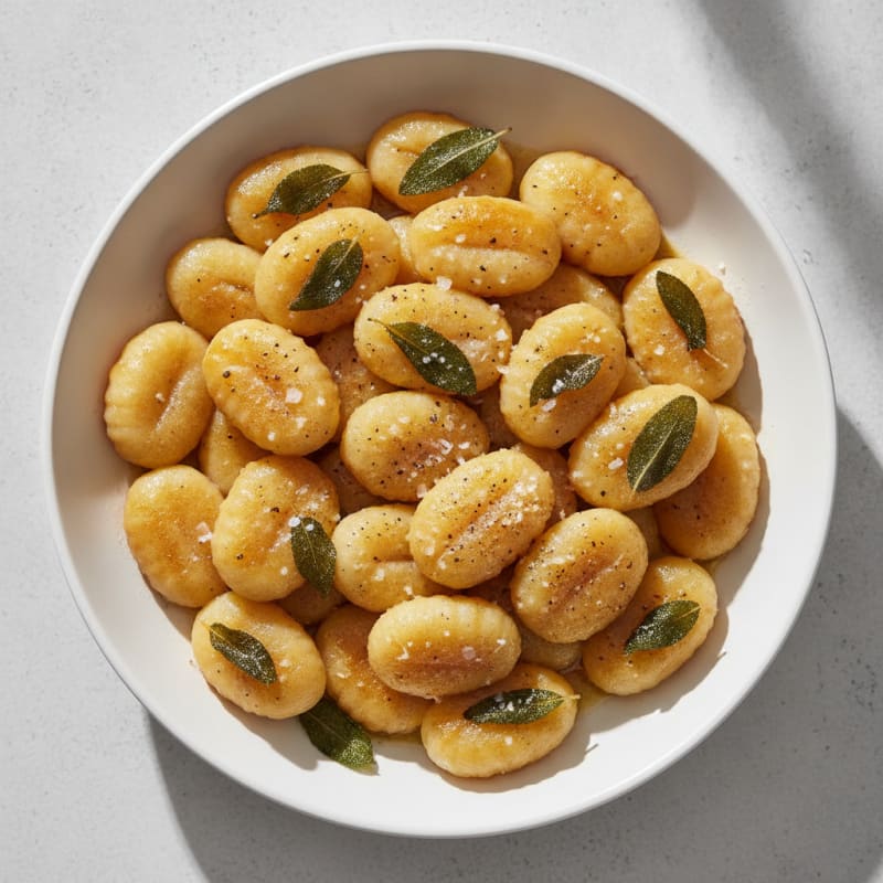 Ricotta Gnocchi with Sage Butter Sauce