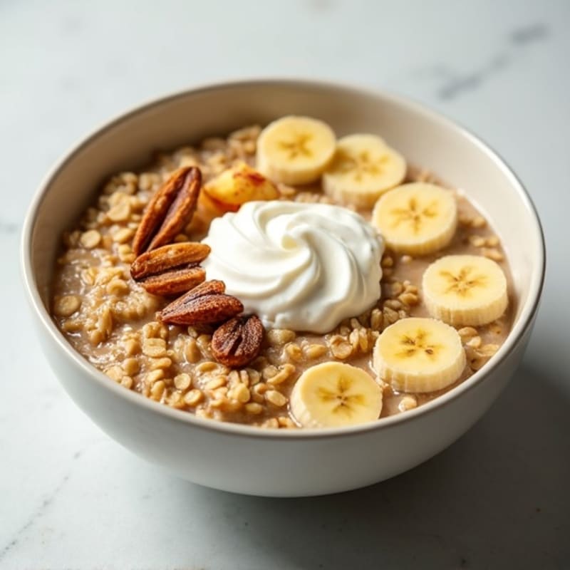 Protein-Packed Banana Oatmeal Bowl