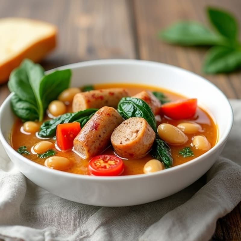 Wholesome White Bean and Lean Turkey Sausage Stew