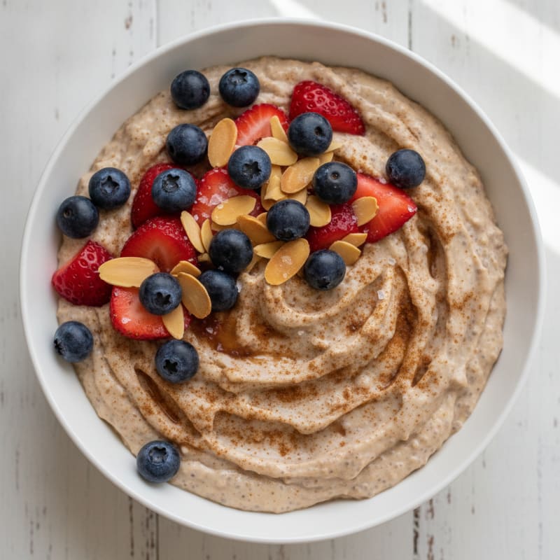 Cinnamon Chia Seed Pudding with Berries