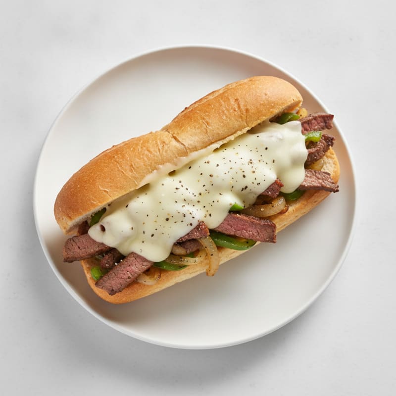 Classic Philly Cheesesteak Sandwich