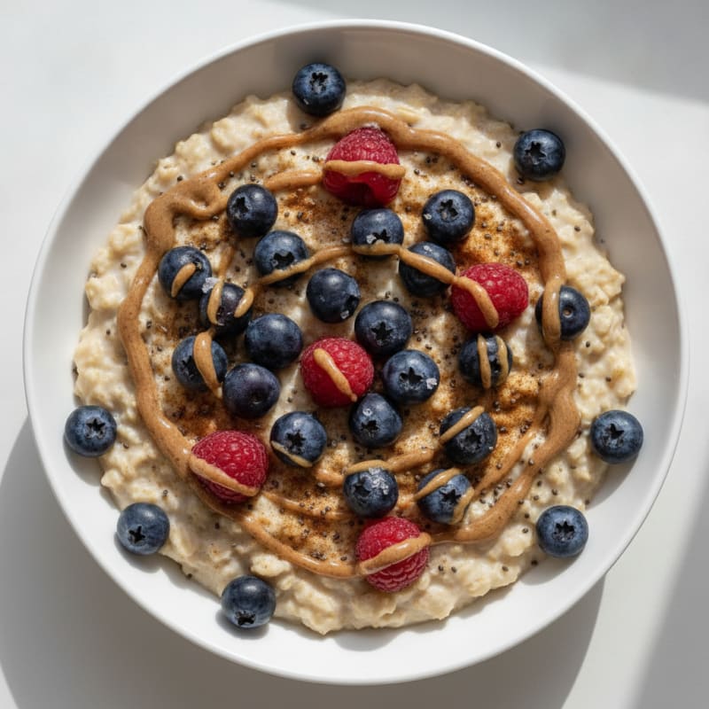 Vanilla Berry Protein Oat Bowl
