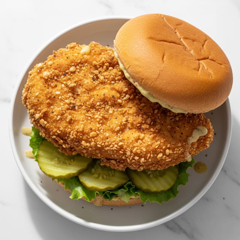 Buttermilk Fried Chicken Sandwich with Pickles