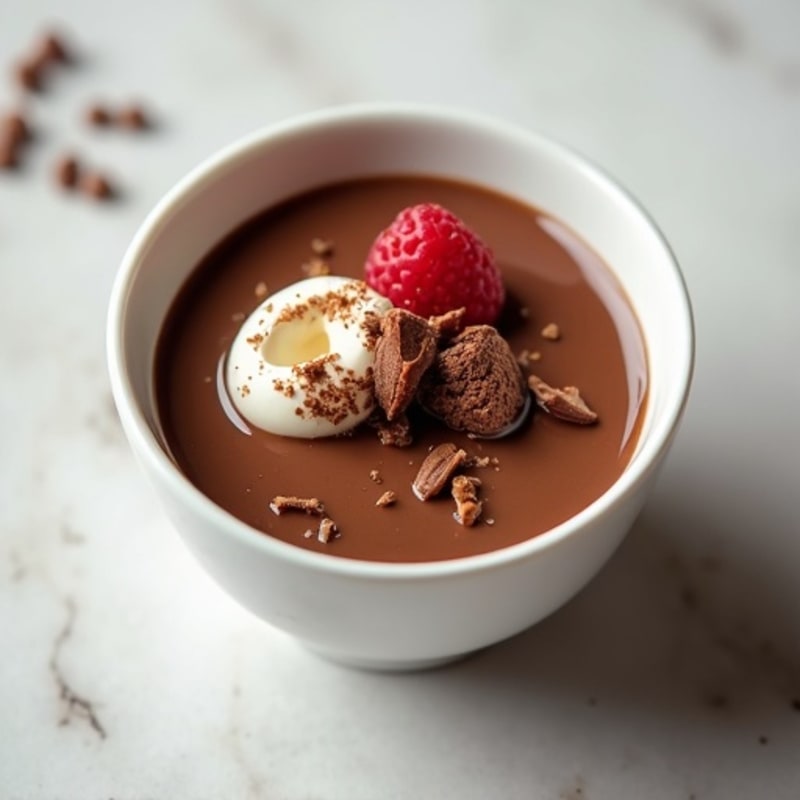 Silky Chocolate Protein Pudding with Greek Yogurt