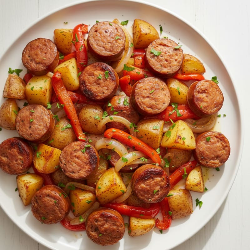 Crispy Andouille Sausage and Roasted Potatoes