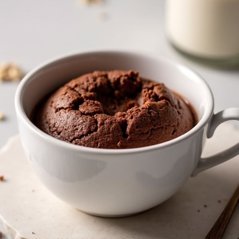 Healthy Chocolate Protein Mug Cake