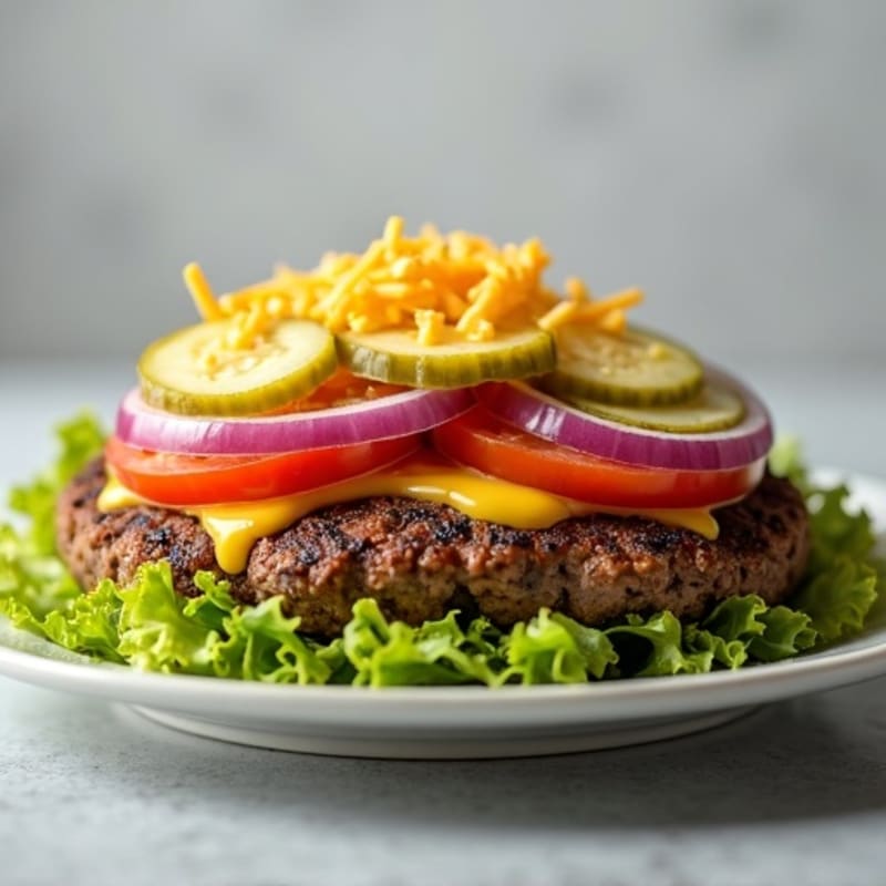 Protein-Packed Lean Ground Beef Big Mac Salad