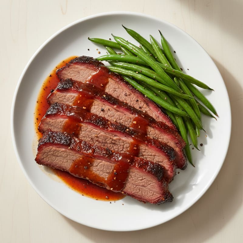 Slow-Smoked Texas Brisket with BBQ Glaze