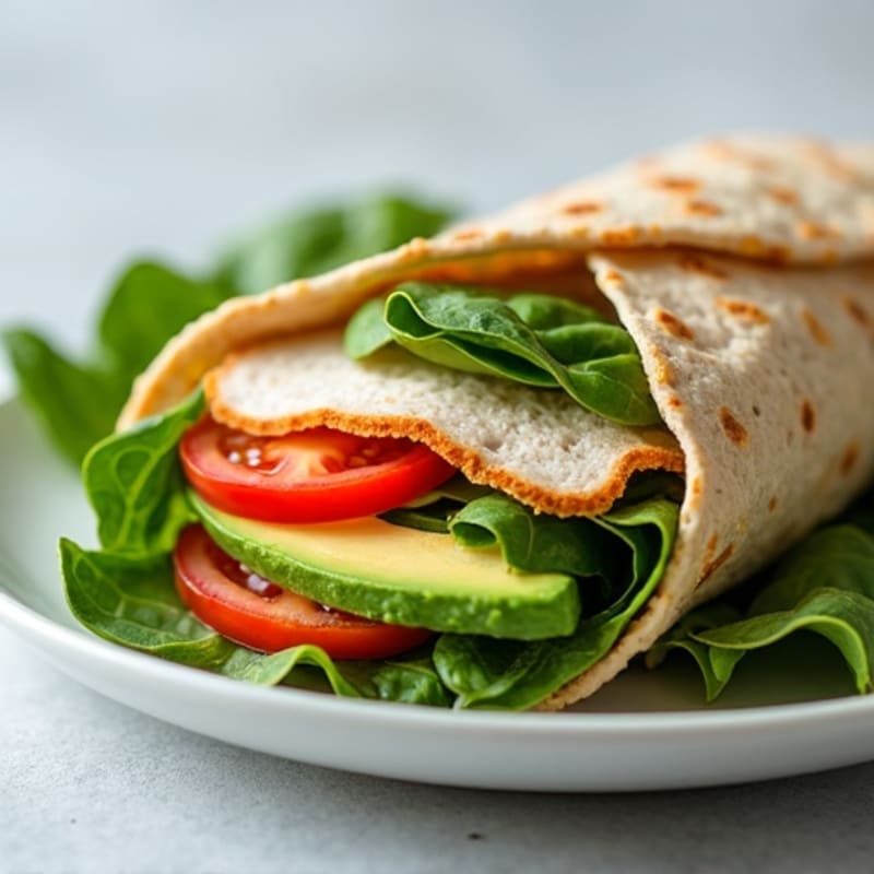 Creamy Avocado Turkey Wrap