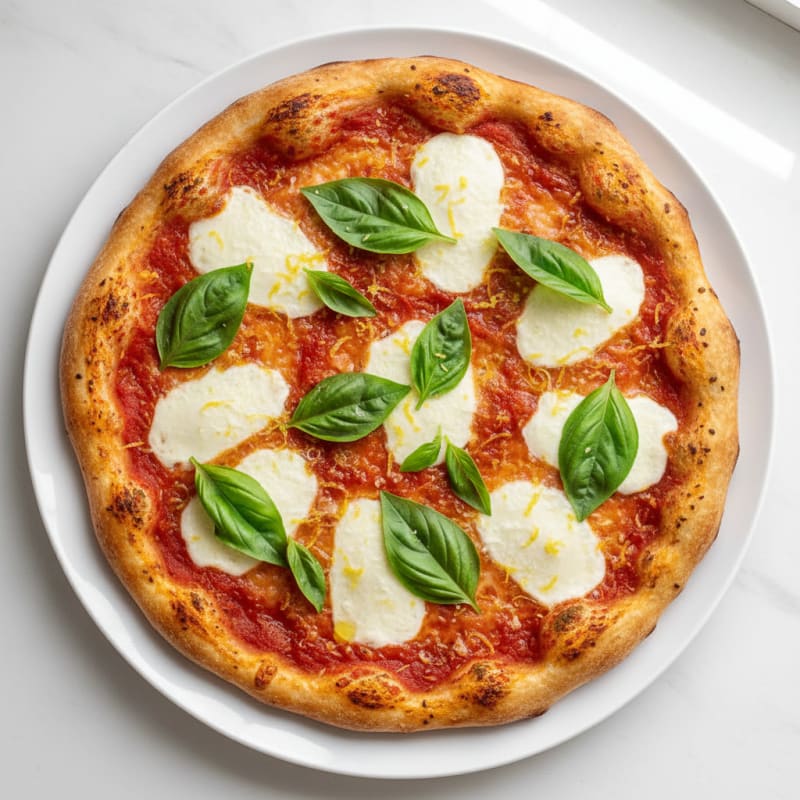 Golden Zesty Margherita Pizza