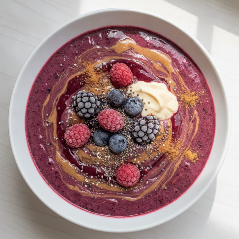 Berry-Almond Power Smoothie