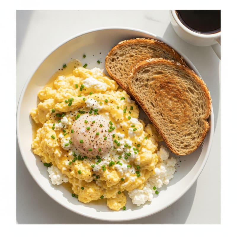 Eggs and Cottage Cheese Breakfast