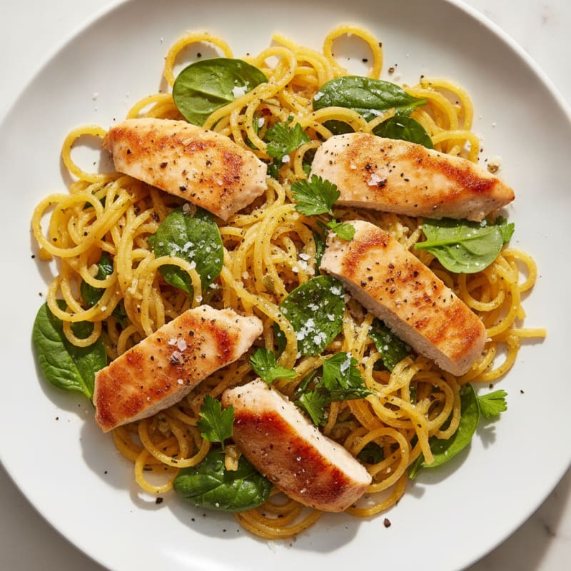 Spaghetti Squash with Garlic Herb Sauce