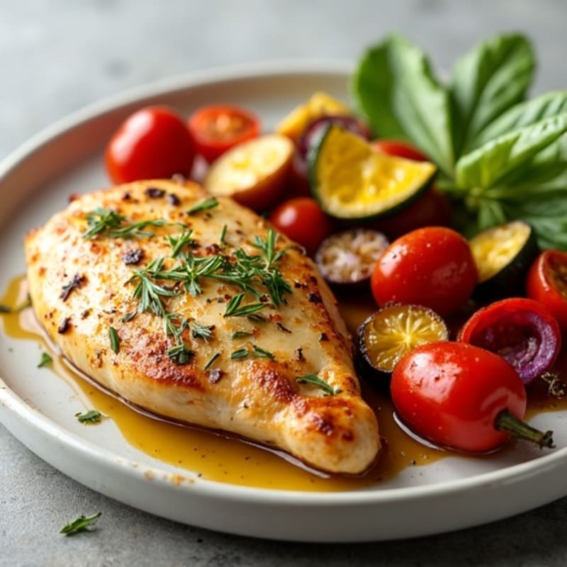 Sheet Pan Lemon Herb Chicken with Crispy Roasted Vegetables