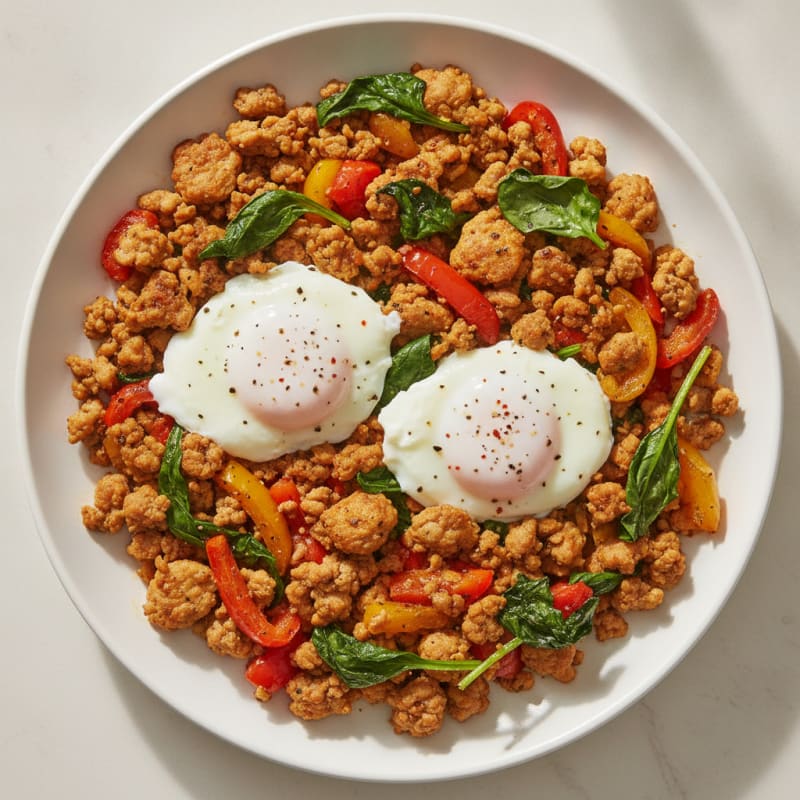 Turkey and Eggs Breakfast Skillet