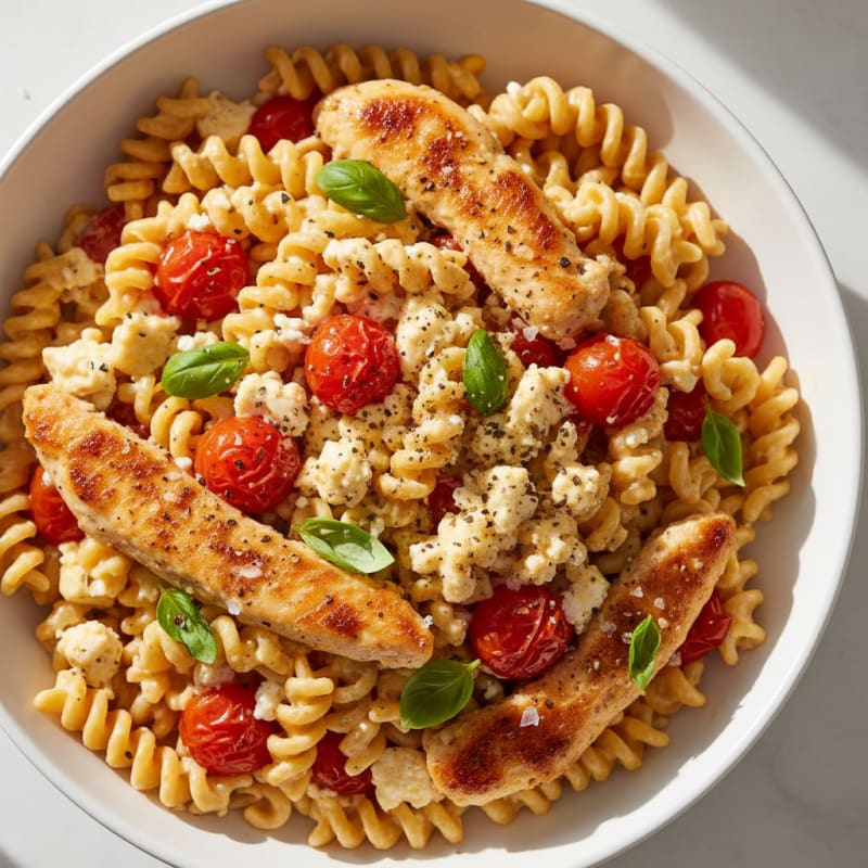 Creamy Feta and Roasted Tomato Pasta