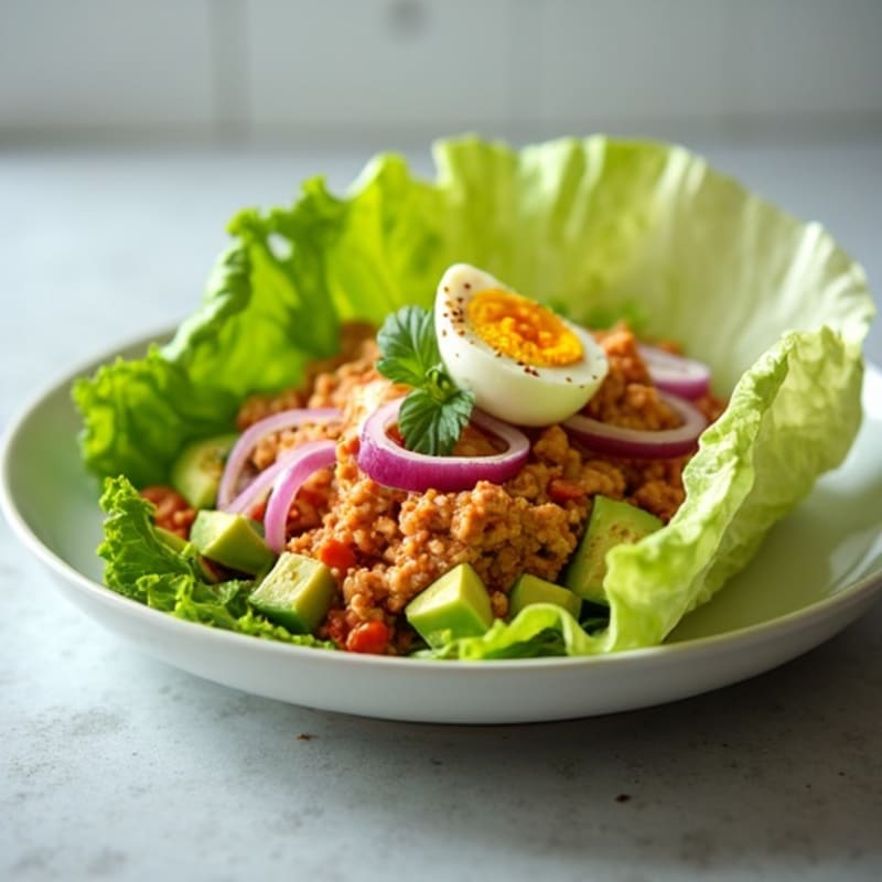 Spicy Sriracha Tuna Lettuce Wrap