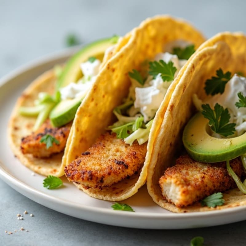 Crispy Fish Tacos with Fresh Slaw