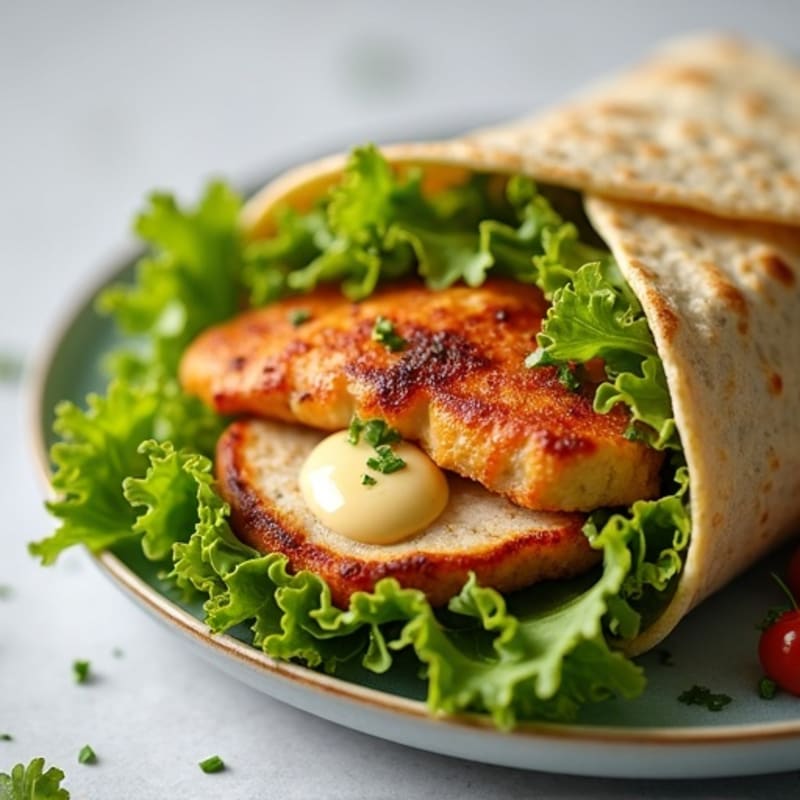 Crispy Grilled Chicken Caesar Wrap