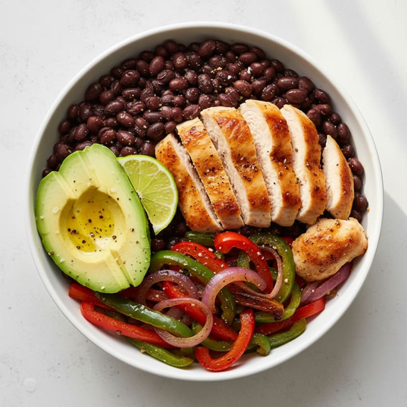 Loaded Black Bean and Veggie Bowl