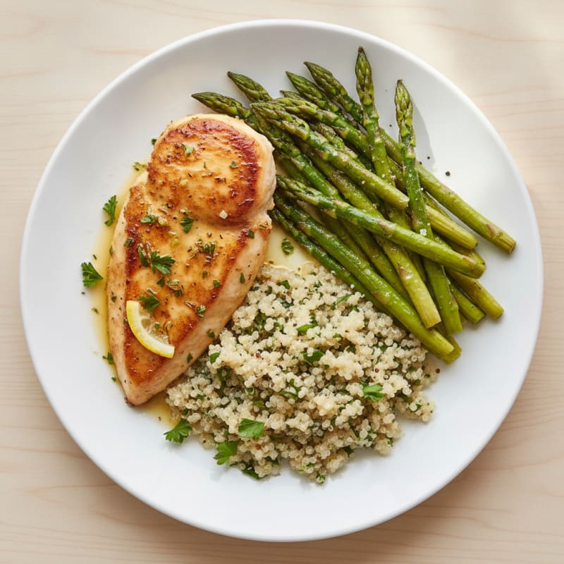 Lemon Herb Chicken with Roasted Asparagus