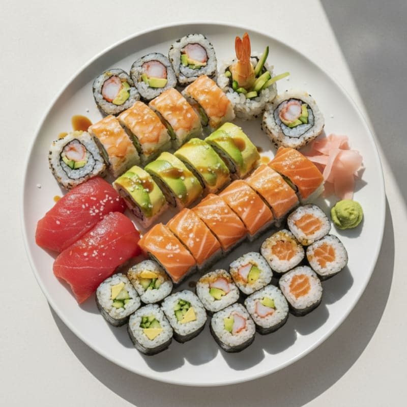 Assorted Fresh Sushi Rolls