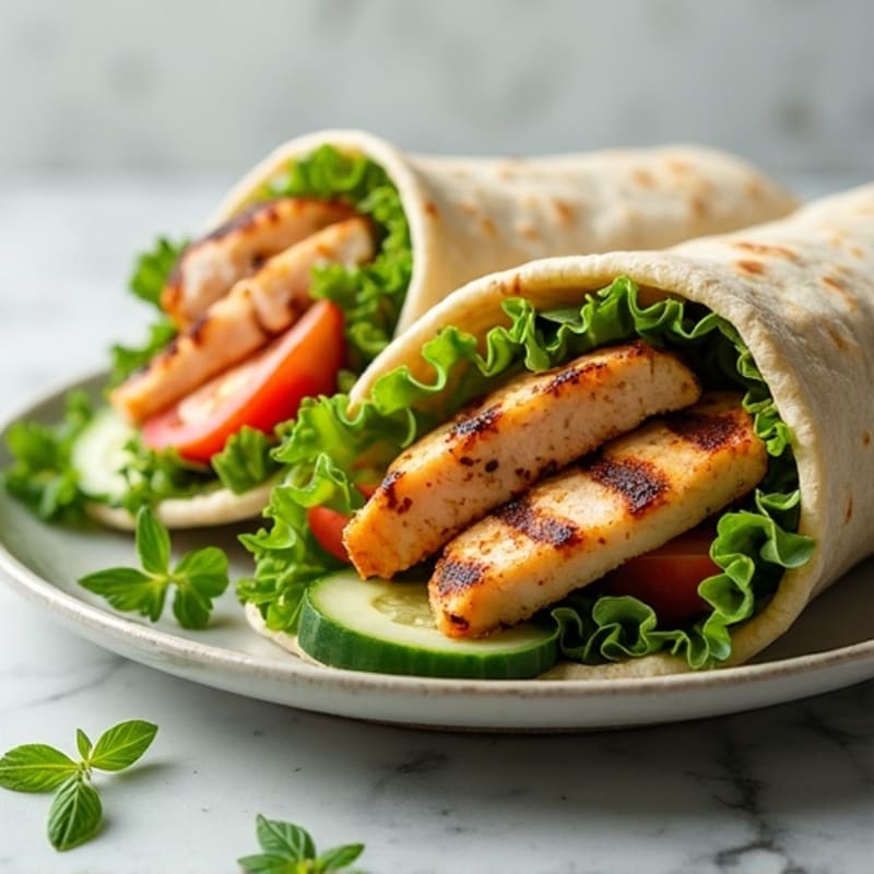 Fresh Herb Grilled Chicken Wrap