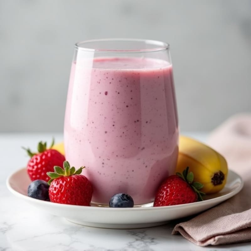 Healthy Creamy Berry Banana Smoothie