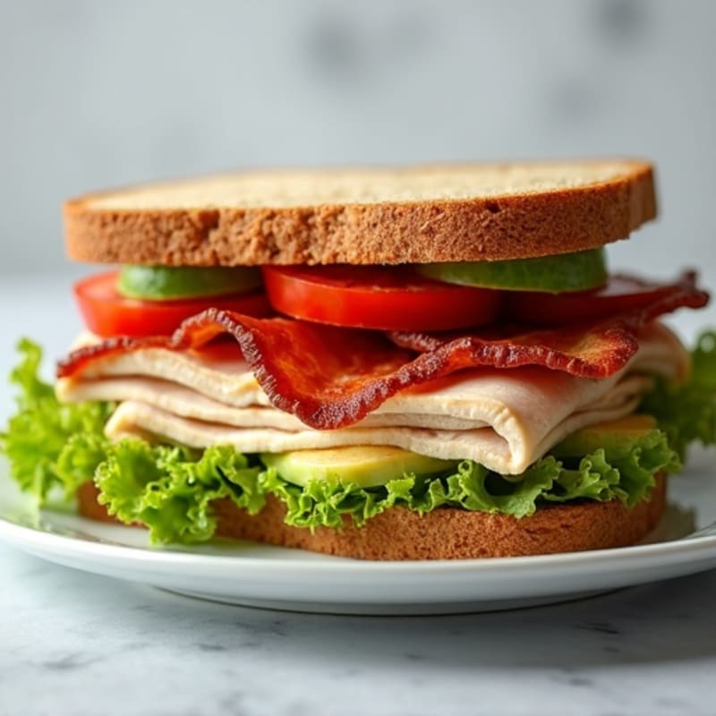 Fresh Turkey Club with Crispy Bacon