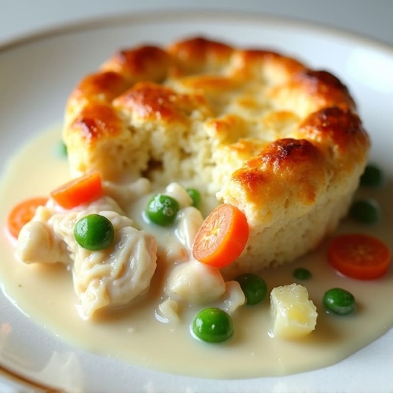 Creamy Cauliflower Chicken Pot Pie