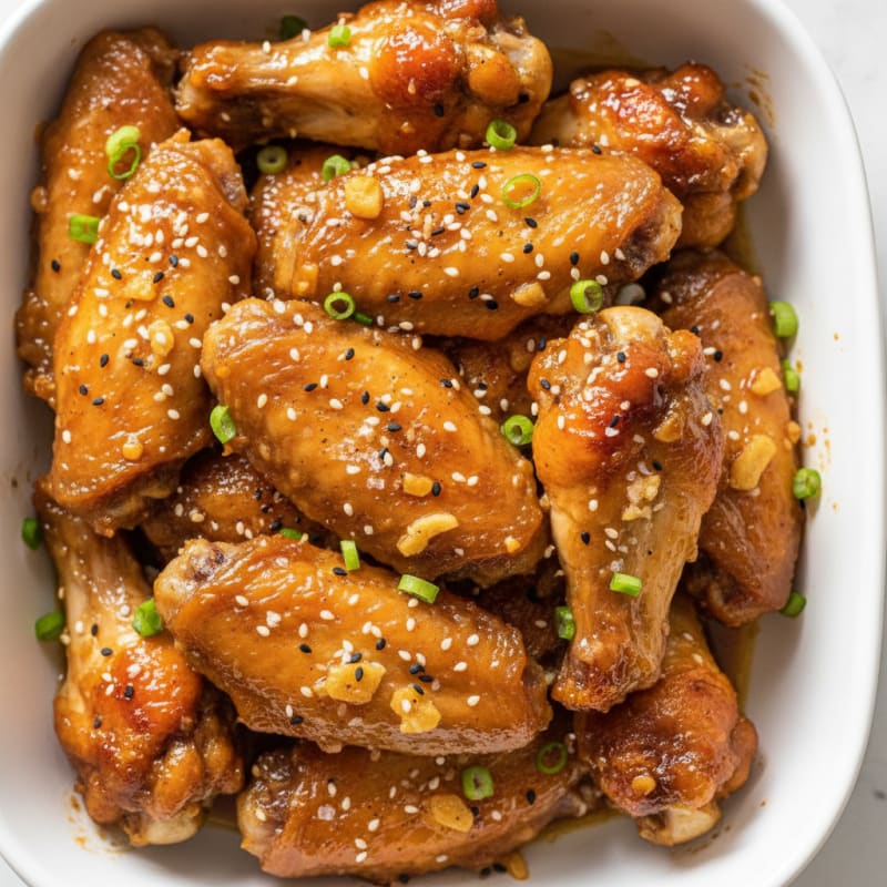Honey-Garlic Glazed Chicken Wings