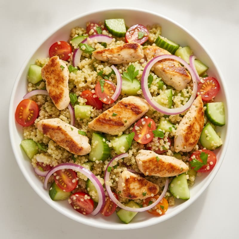 Lemon-Herb Chicken Quinoa Salad