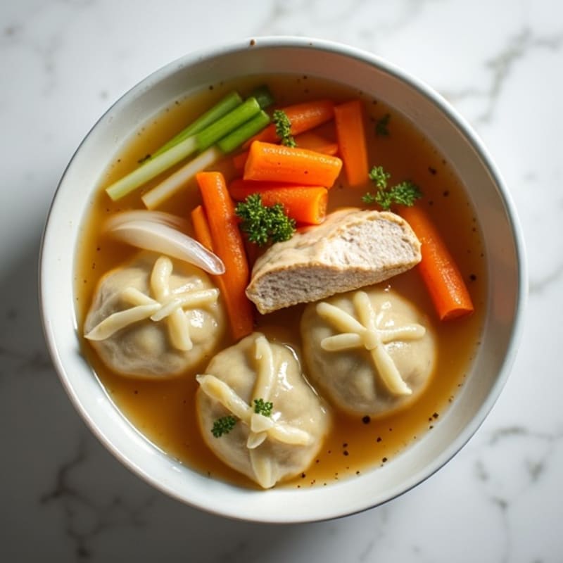 Hearty Chicken and Vegetable Dumpling Soup