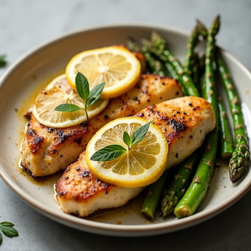 Sheet Pan Lemon Garlic Chicken and Asparagus