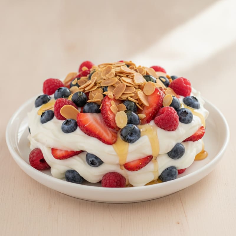 Creamy Greek Yogurt Protein Parfait with Mixed Berries