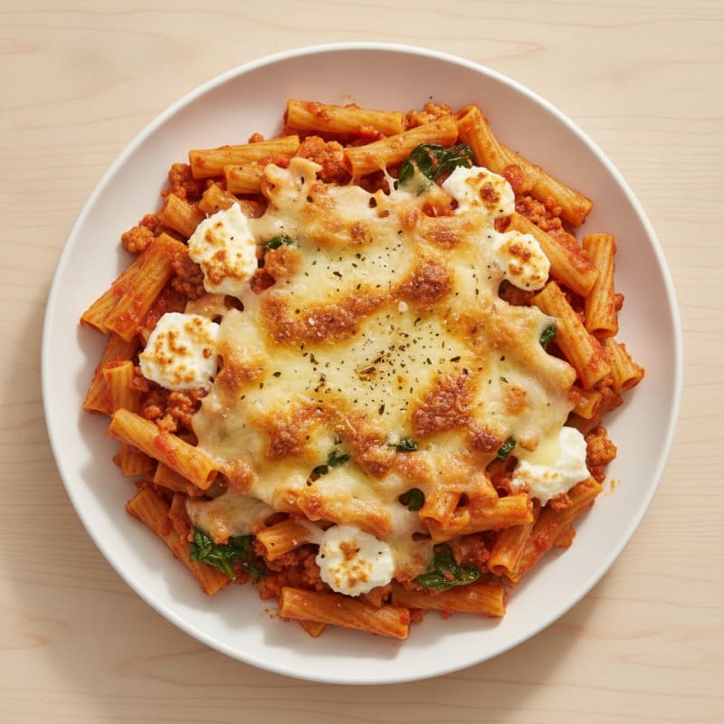 Classic Baked Ziti with Ricotta