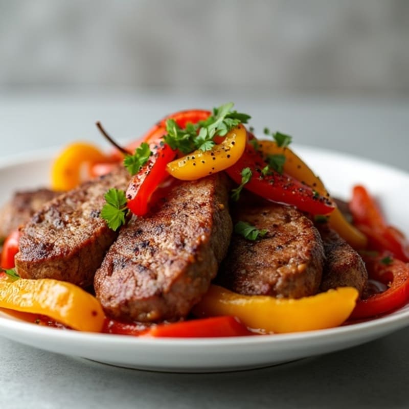 Classic Philly-Style Lean Steak and Bell Pepper Skillet