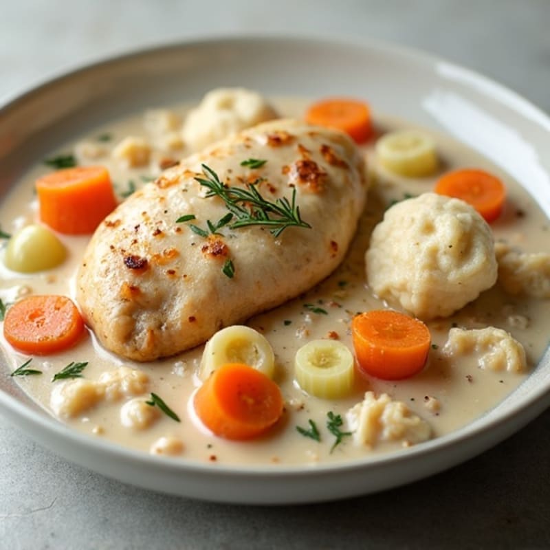 Creamy Chicken and Wholesome Dumplings