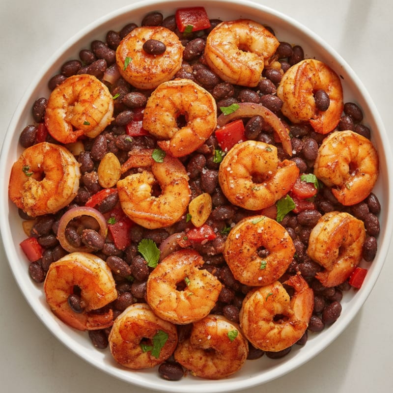 Chili-Lime Shrimp with Black Beans