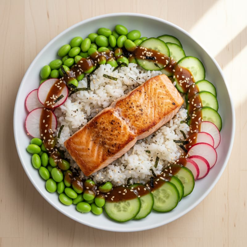 Salmon Sushi Rice Bowl