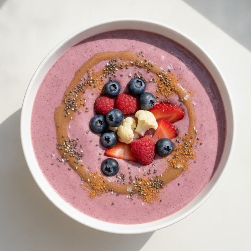 Mixed Berry Cauliflower Smoothie