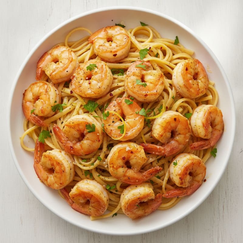 Garlic Shrimp Scampi with Linguine