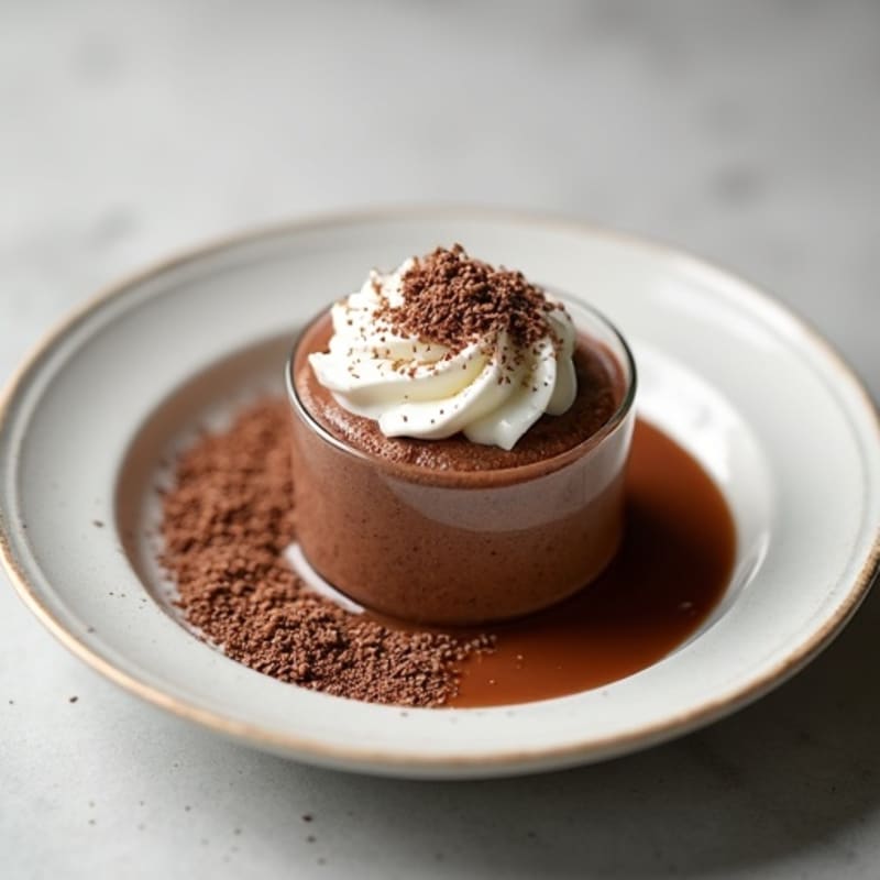 Chocolate Protein Pudding with Chia Seeds and Cottage Cheese