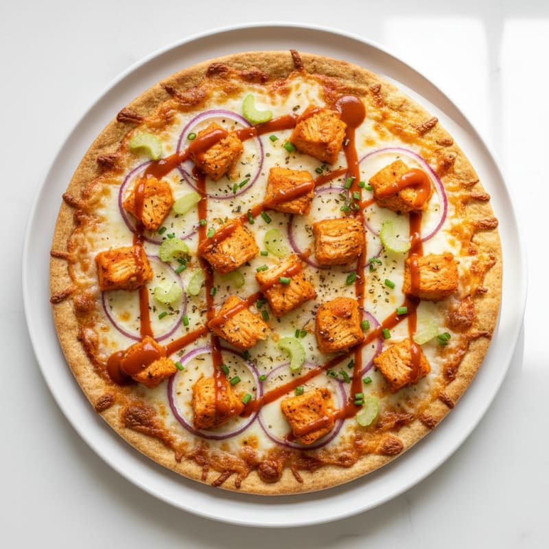 Crispy Buffalo Chicken Pizza