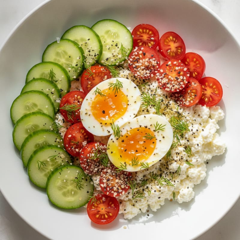 Savory Herb Cottage Cheese Bowl